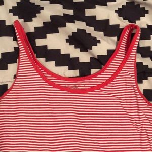Pink and white stripes Maternity Tank top Size L